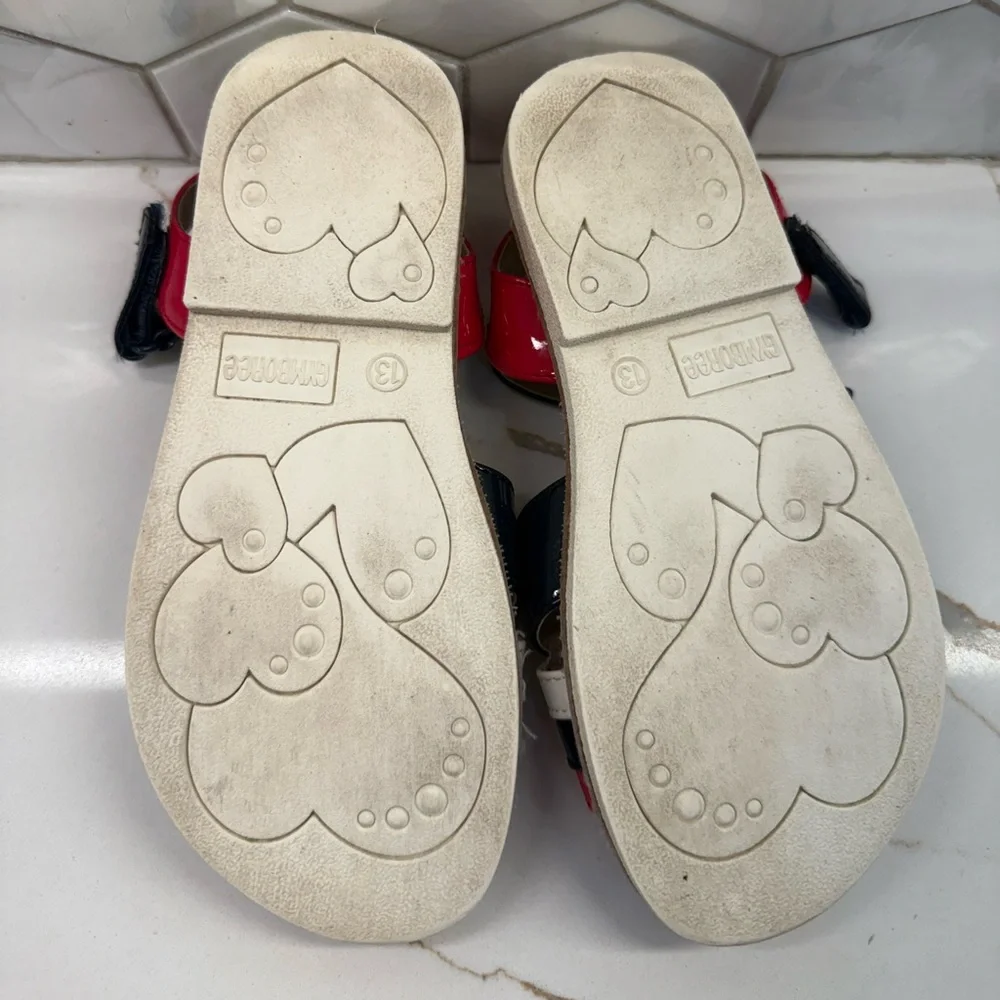 Gymboree‎ Red, White, and Black Kids Sandals